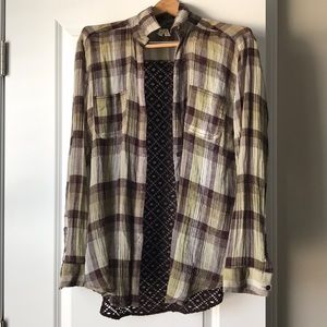 Free people button down.